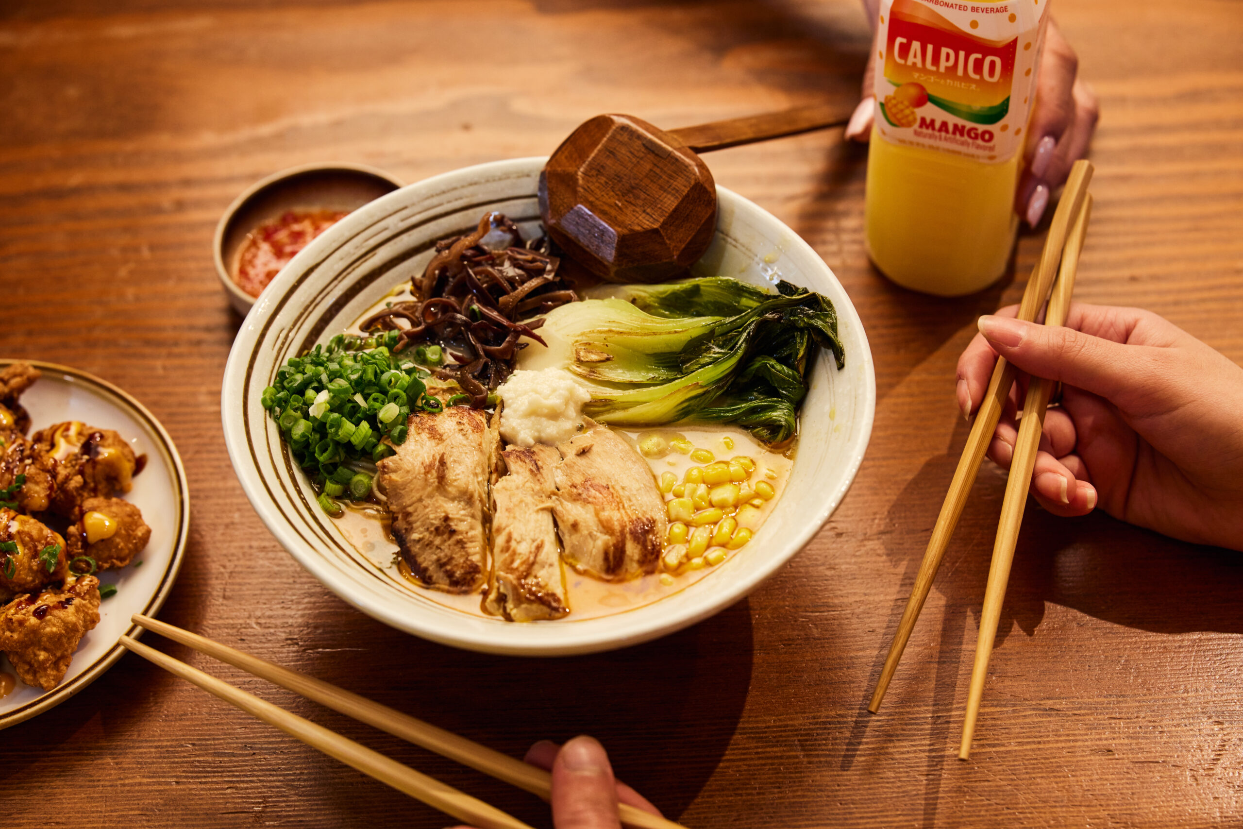 dish with ramen